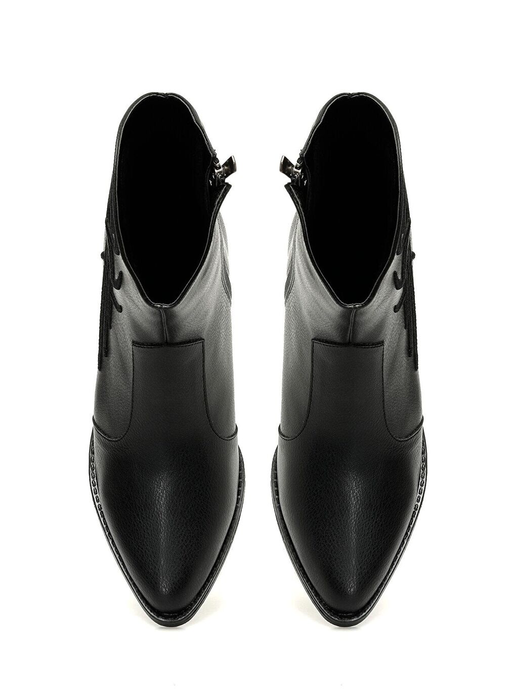 GLENN 3PR Siyah Kadın Kovboy Bot-3