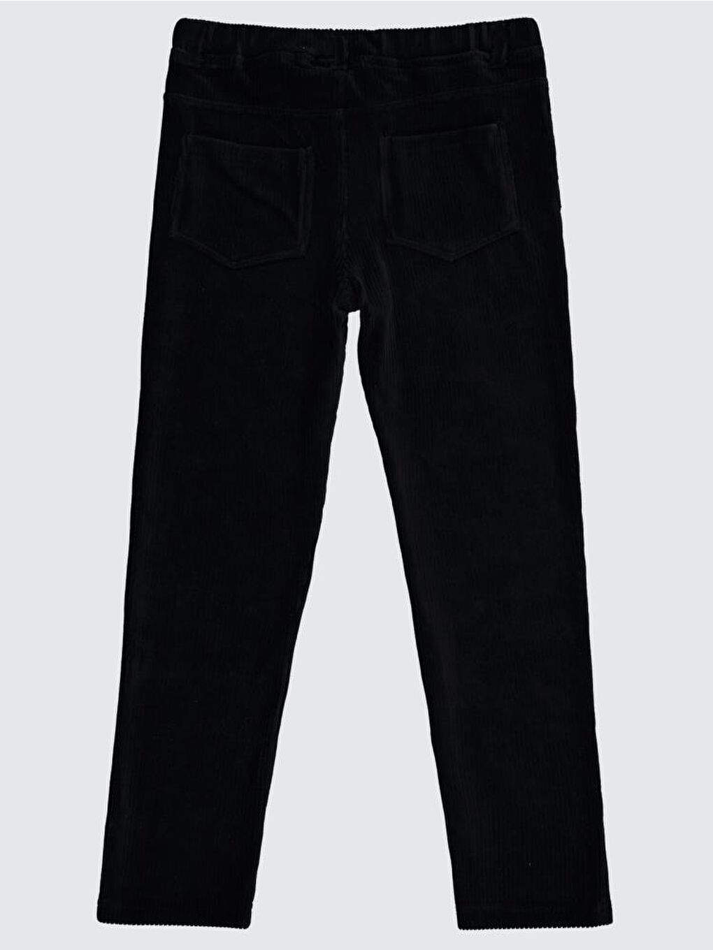 Siyah Girls Kadife 10-13 Yaş Tayt