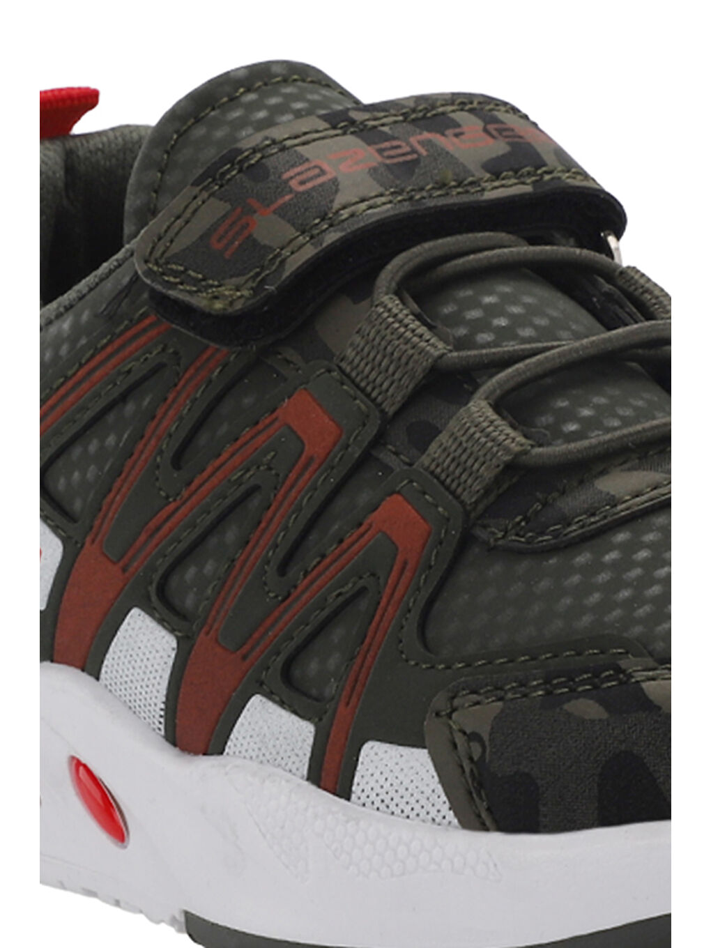 ELIPS Unisex Çocuk Haki Kamuflaj Sneaker-3