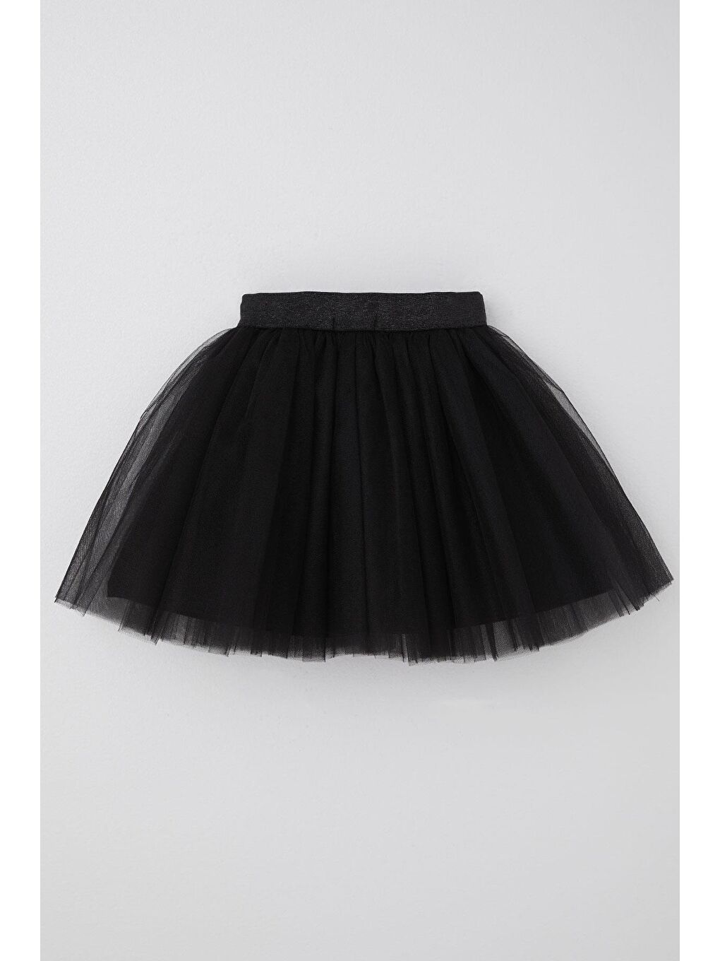 Kız Çocuk Tütü Etek Simli Beli Lastikli Siyah (5-10 Yaş)-2