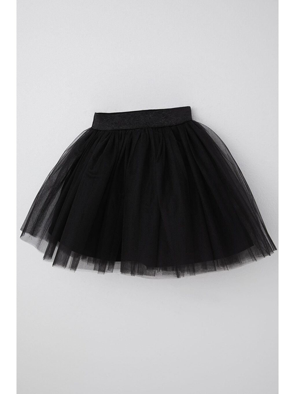 Kız Çocuk Tütü Etek Simli Beli Lastikli Siyah (5-10 Yaş)-3
