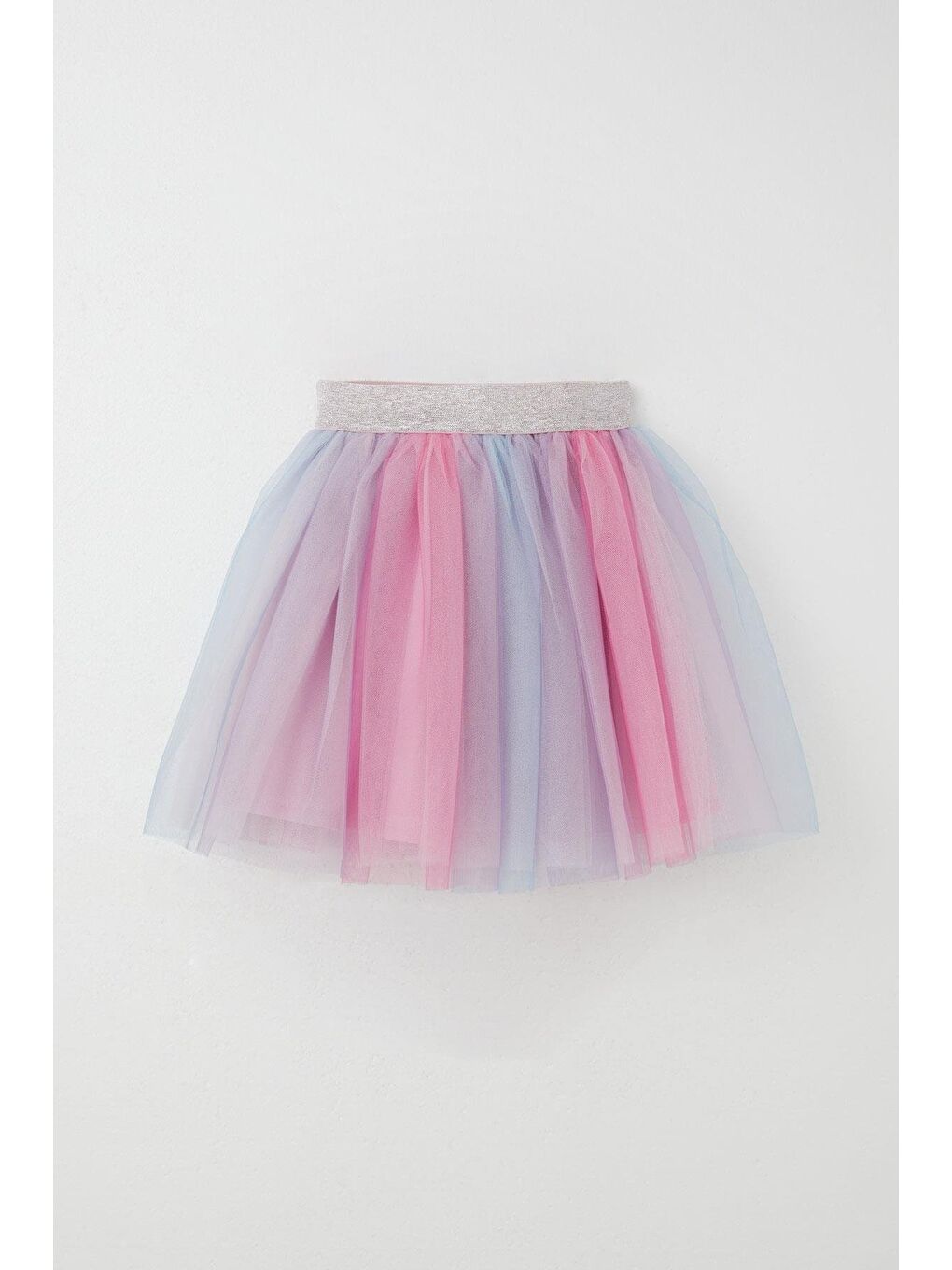 Kız Çocuk Tütü Etek Renkli Tüllü Karışık Renk (5-10 Yaş)-1