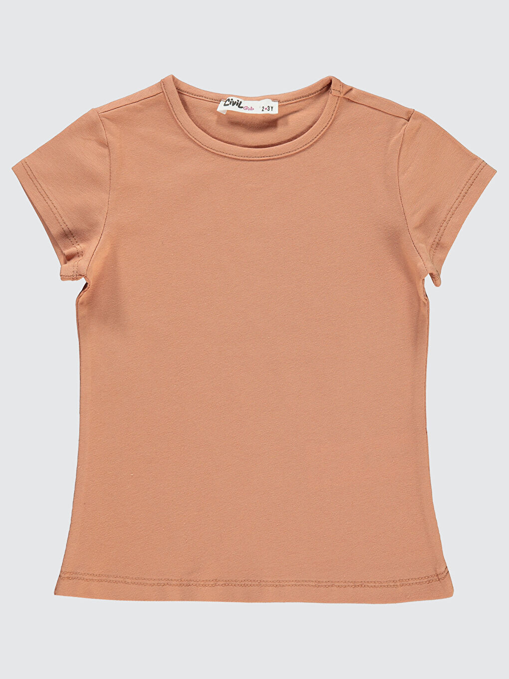 Kahverengi Girls Kız Çocuk Tişört 2-5 Yaş İtalyan Kili