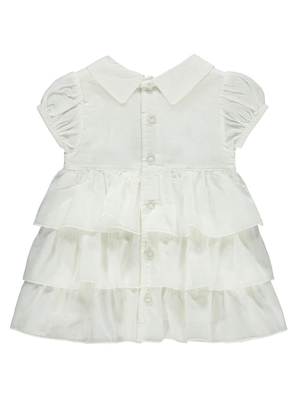 Ekru Baby Bebe Yaka 6-18 Ay Elbise