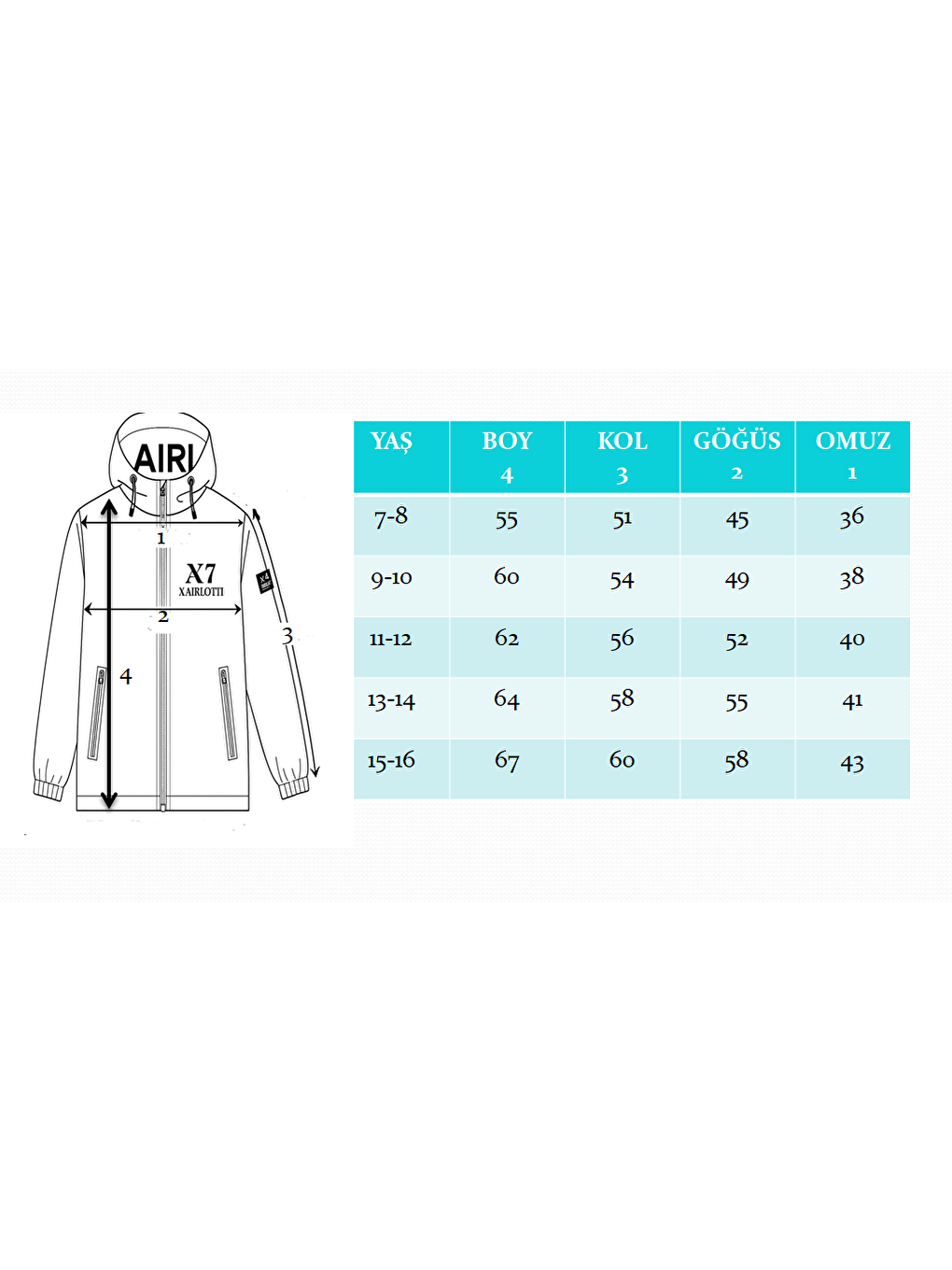 Bej Erkek Çocuk Spor Mevsimlik Mont MM.XA7-11