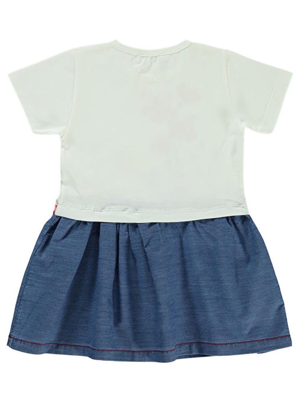 Ekru Girls Renkli Çiçek Baskılı 2-5 Yaş Elbise-1