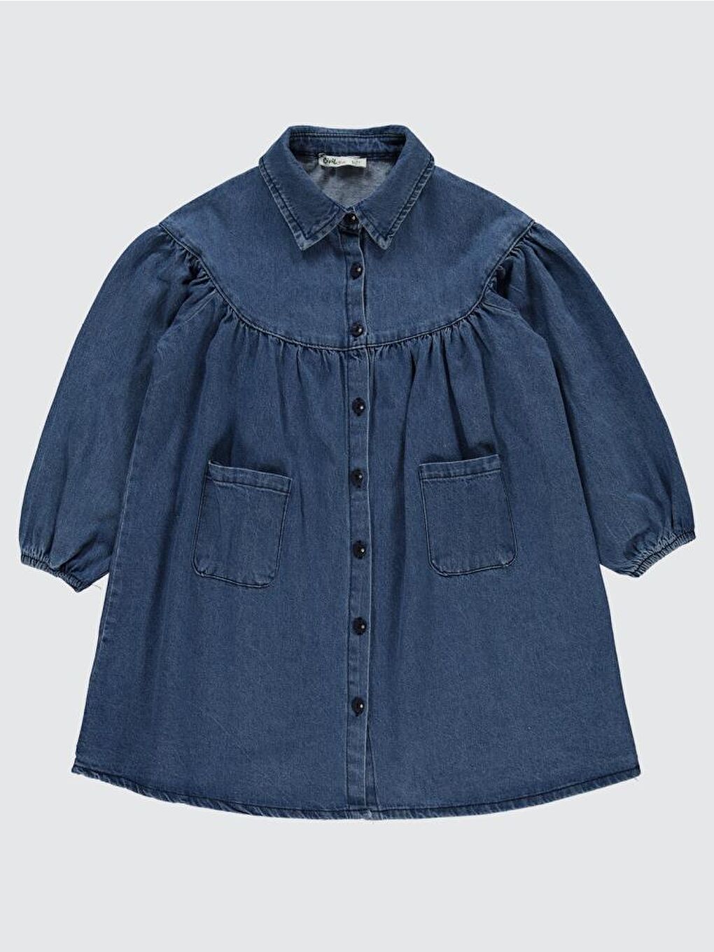 Mavi Girls Ay Robalı 6-9 Yaş Elbise-2