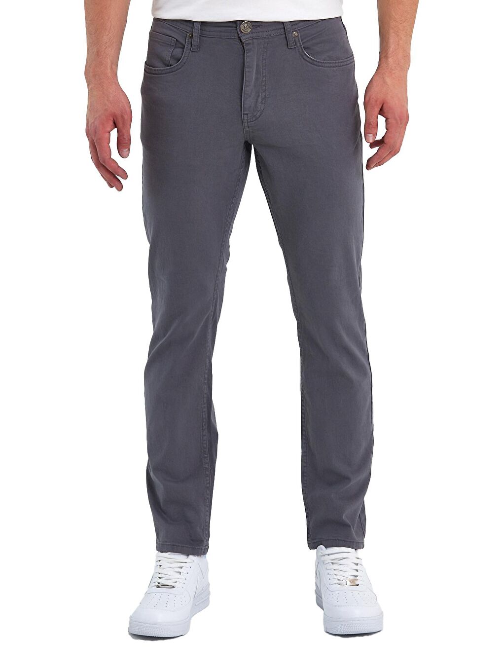Gri Erkek Gabardin Jean Pantolon Slimfit Arjen 634