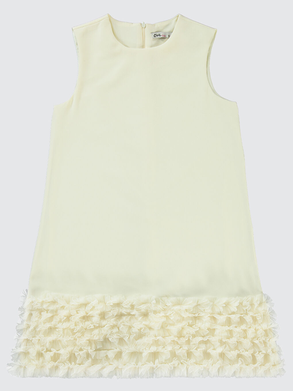 Girls Kız Çocuk Elbise 10-13 Yaş Ekru