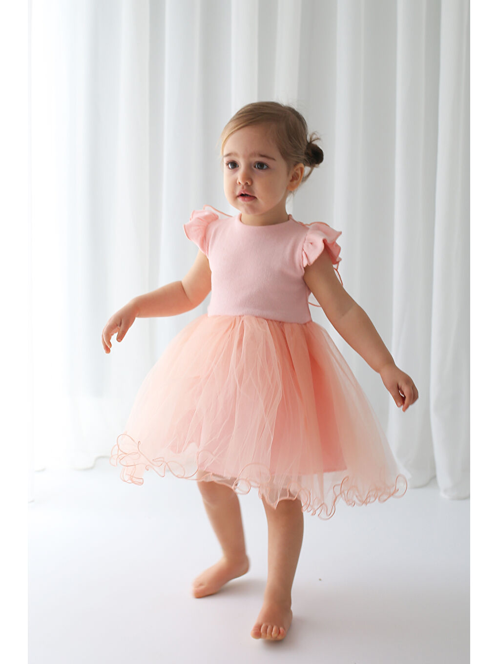 Pembe Kanatlı Tütü Elbise