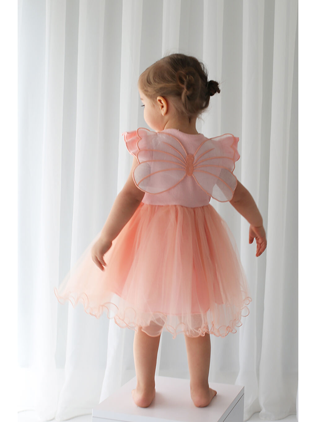 Pembe Kanatlı Tütü Elbise-1