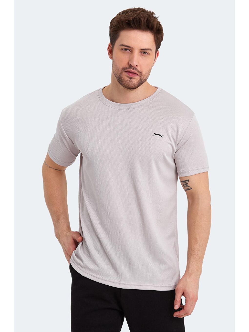 SLAZENGER Bej ODALIS I Erkek T-Shirt Bej