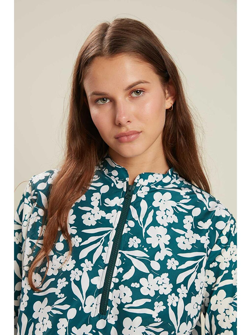 Siyah Desenli 3'Lü Mayo Takımı Çiçek-Petrol-2