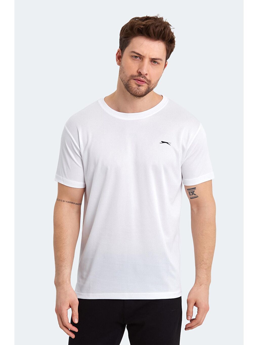 SLAZENGER Beyaz ODALIS I Erkek T-Shirt Beyaz