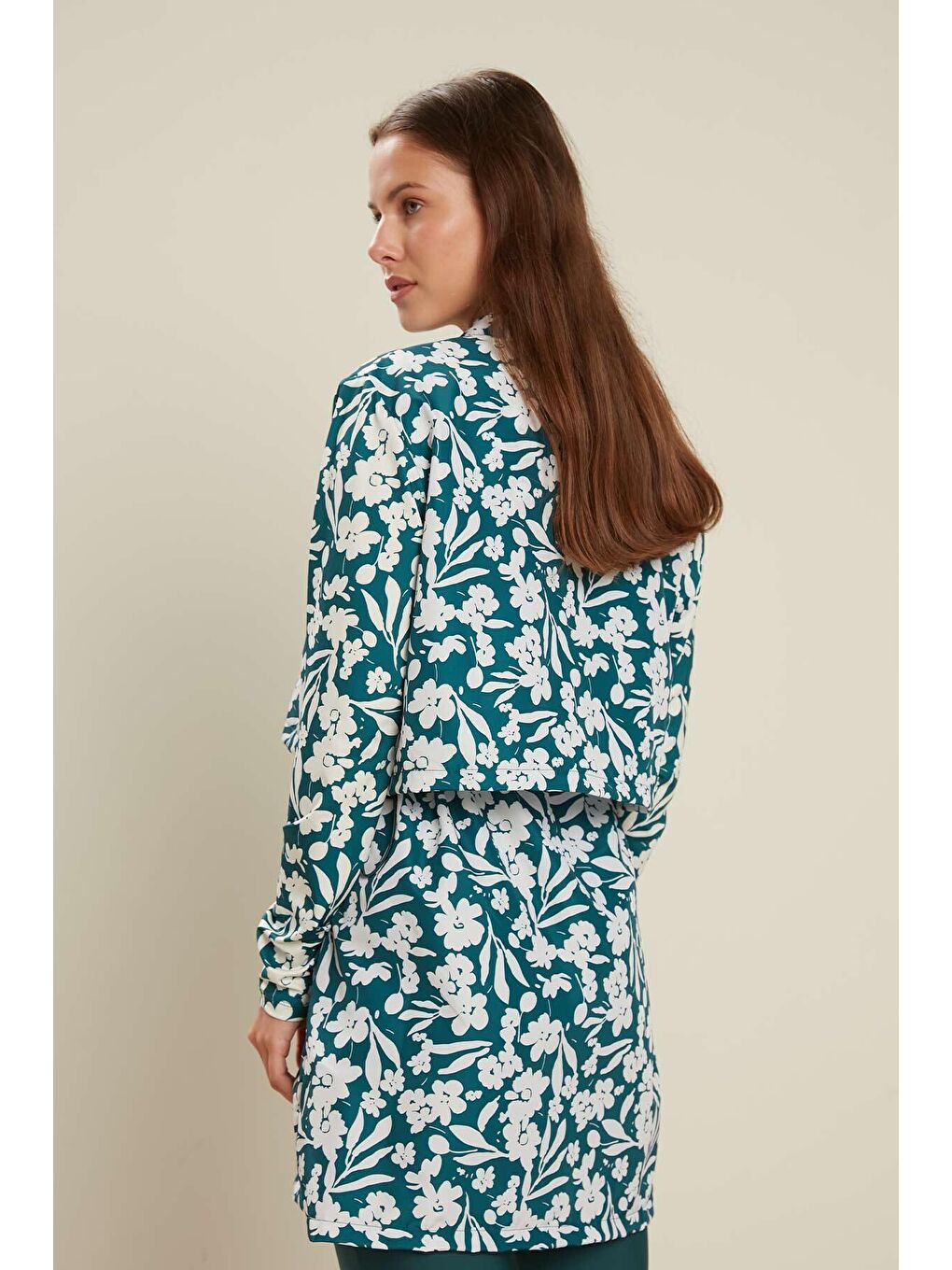 Siyah Desenli 3'Lü Mayo Takımı Çiçek-Petrol-6