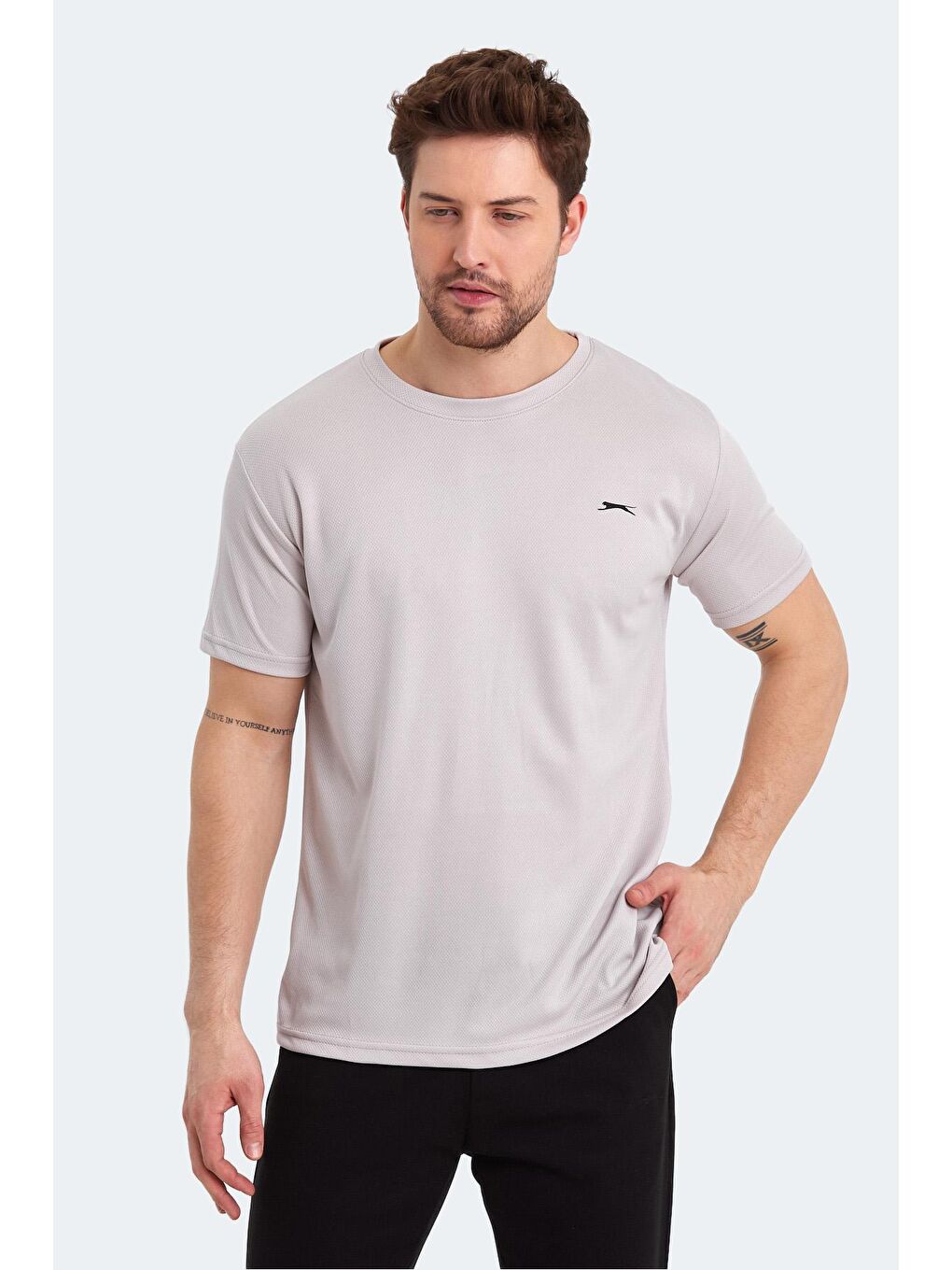 SLAZENGER Bej ODALIS I Erkek T-Shirt Bej - 3