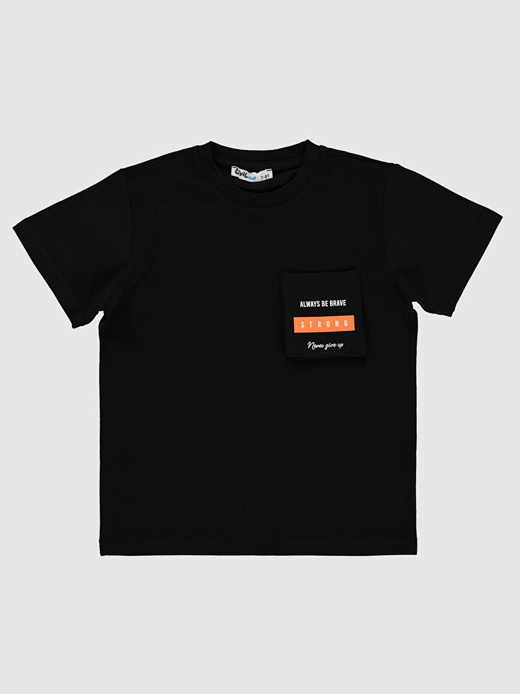 Boys Erkek Çocuk Tişört 6-9 Yaş Siyah