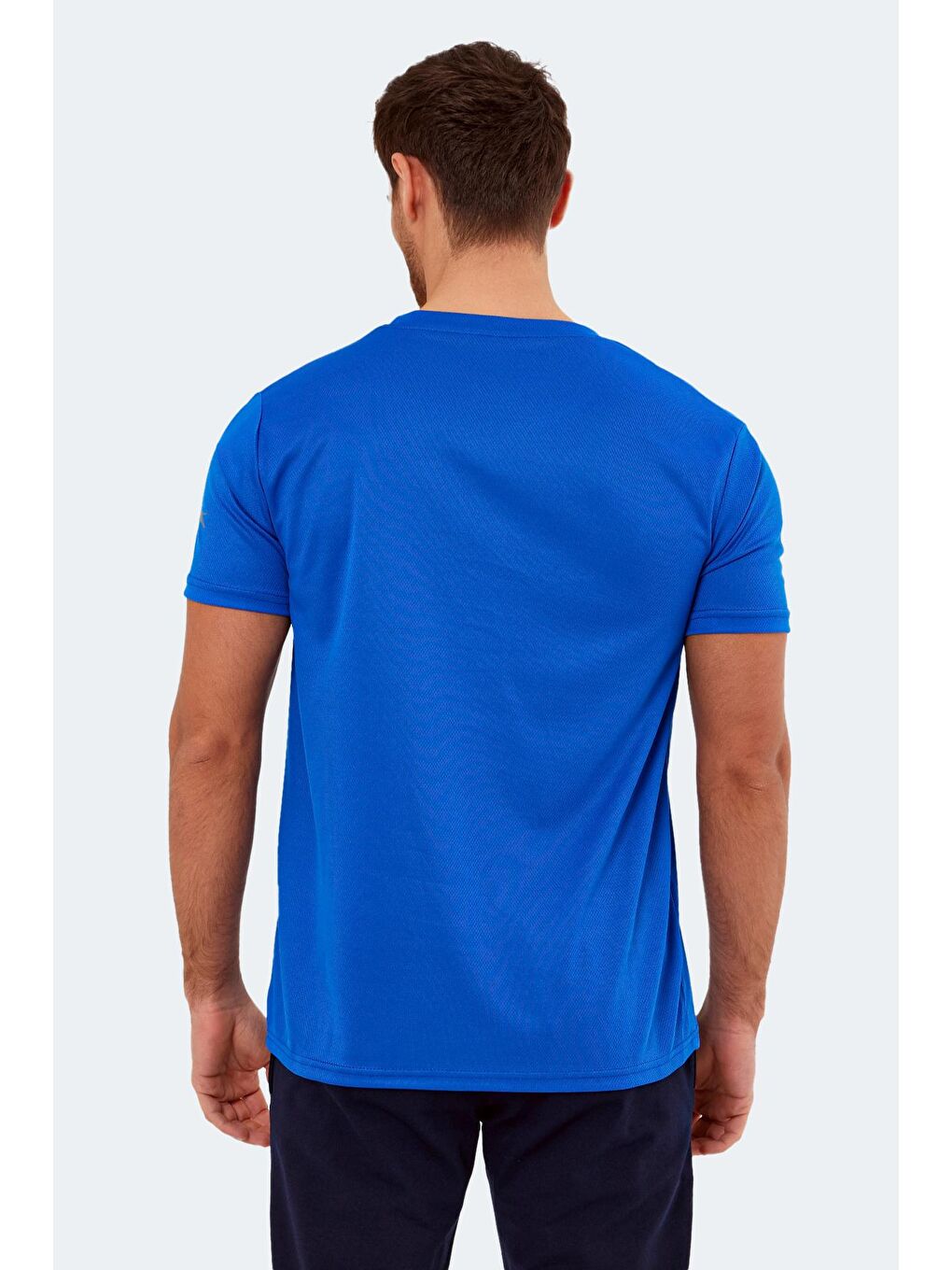 OMAR KTN Erkek Tişört Saks Mavi-1