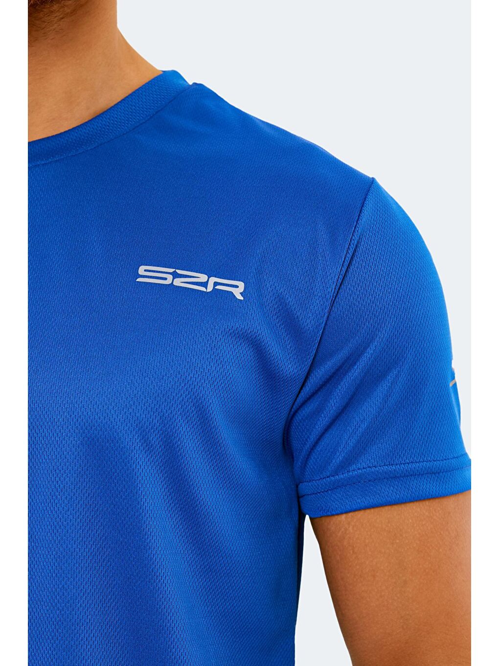 OMAR KTN Erkek Tişört Saks Mavi-2