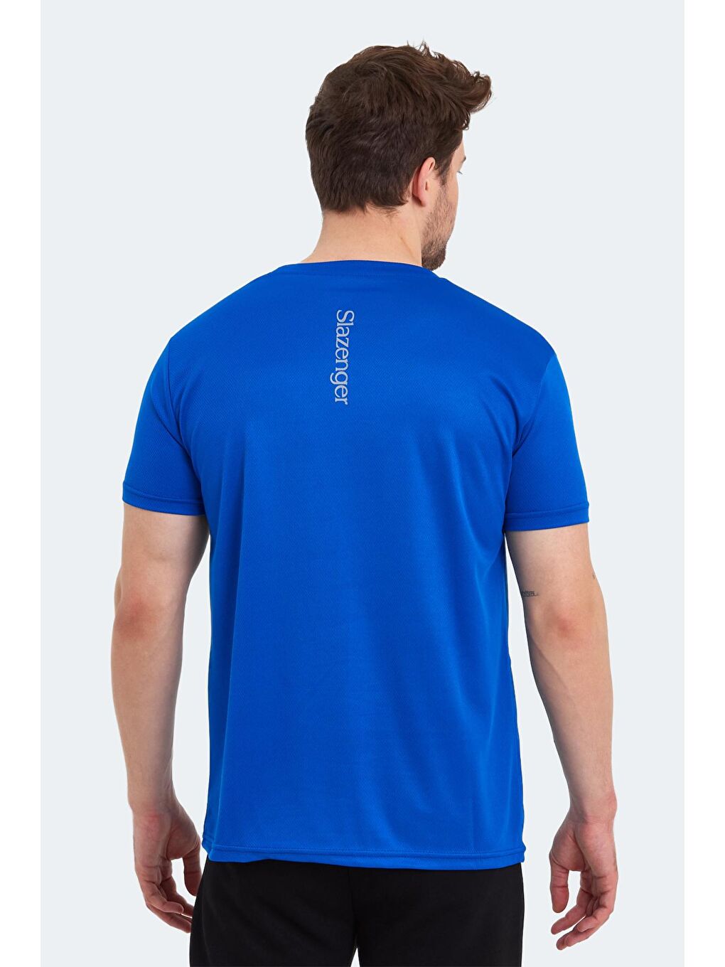 SLAZENGER Saks ODALIS I Erkek T-Shirt Saks Mavi - 1