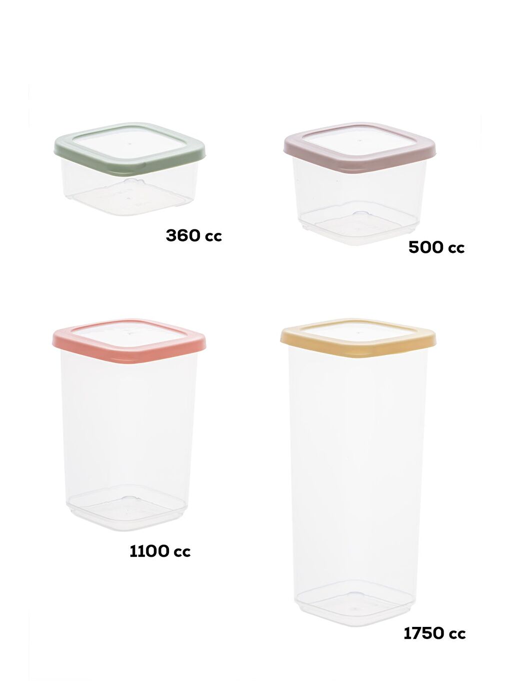 Renksiz 1036 Rainbow 24'lü Etiketli Renkli Kapaklı Gıda Kavanoz Saklama Kabı Seti Erzak Kabı Organizer-4