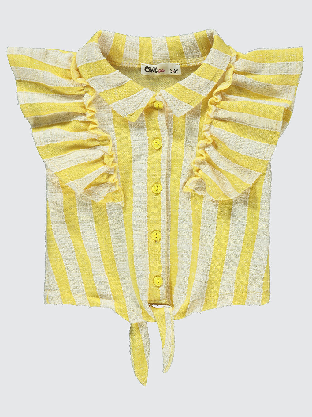Girls Kız Çocuk Gömlek 2-5 Yaş Sarı