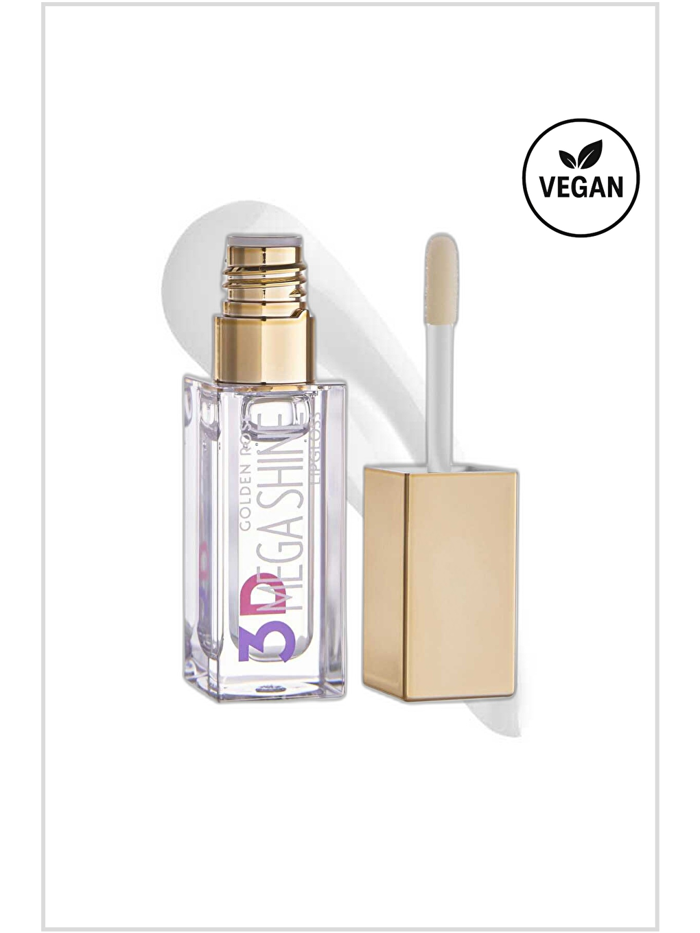 3D Mega Shine Lipgloss 101 CLEAR Dudak Parlatıcısı 5,2 ml-1