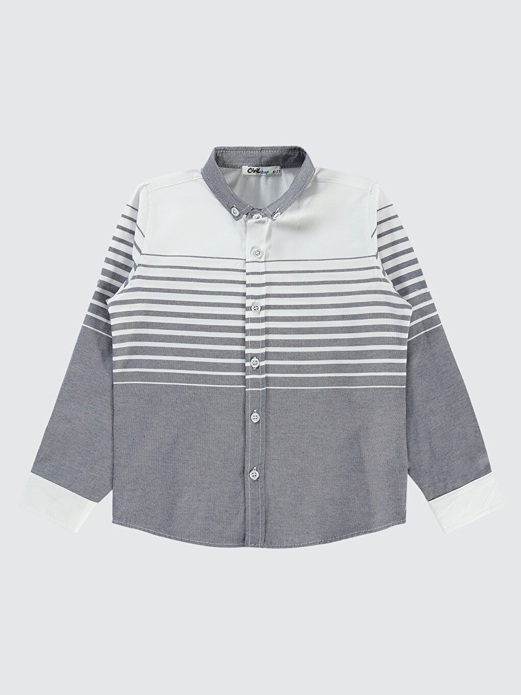 Boys Erkek Çocuk Gömlek 6-9 Yaş Gri