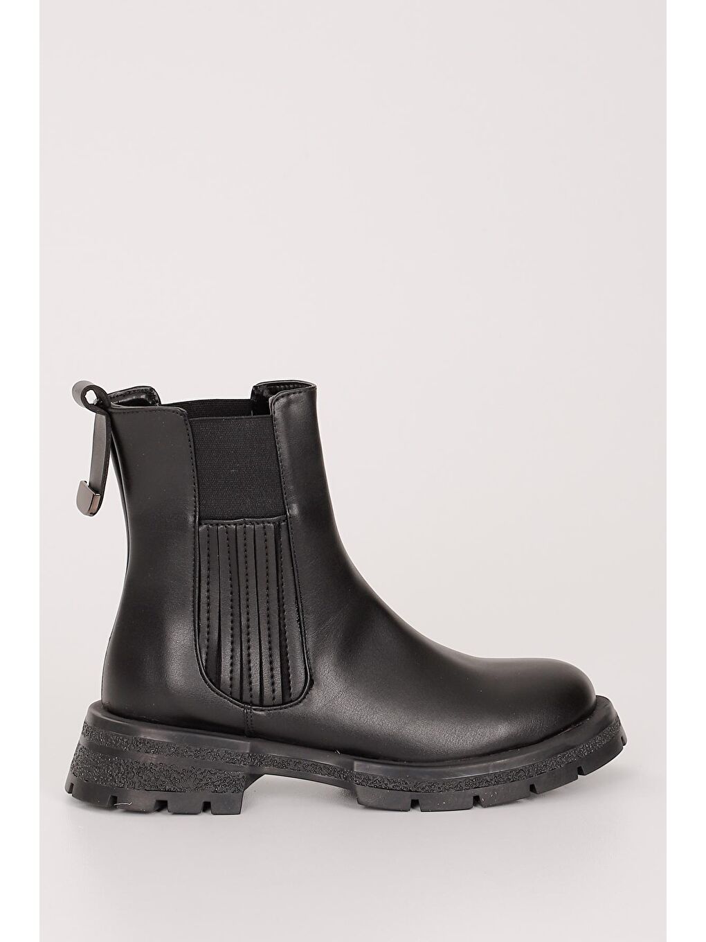 Siyah SİYAH  Yuvarlak Burun Kadın Günlük Chelsea Bot 35238-3