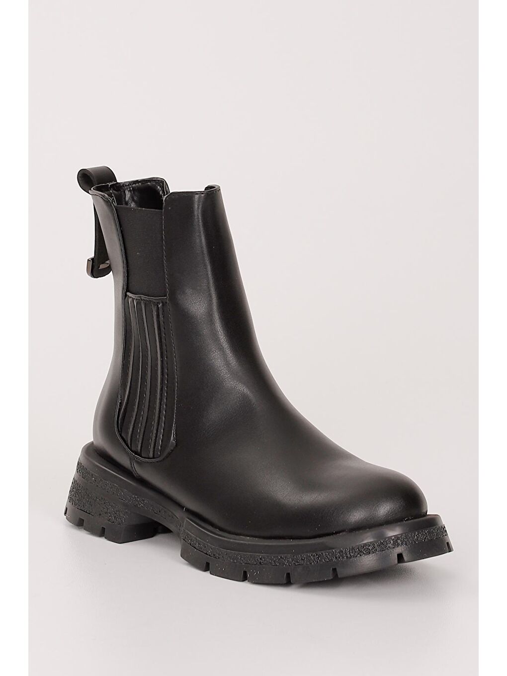 Siyah SİYAH  Yuvarlak Burun Kadın Günlük Chelsea Bot 35238-4