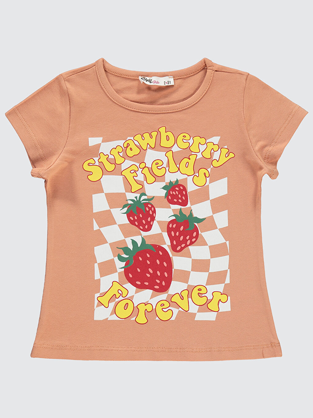 Kahverengi Girls Kız Çocuk Tişört 2-5 Yaş İtalyan Kili