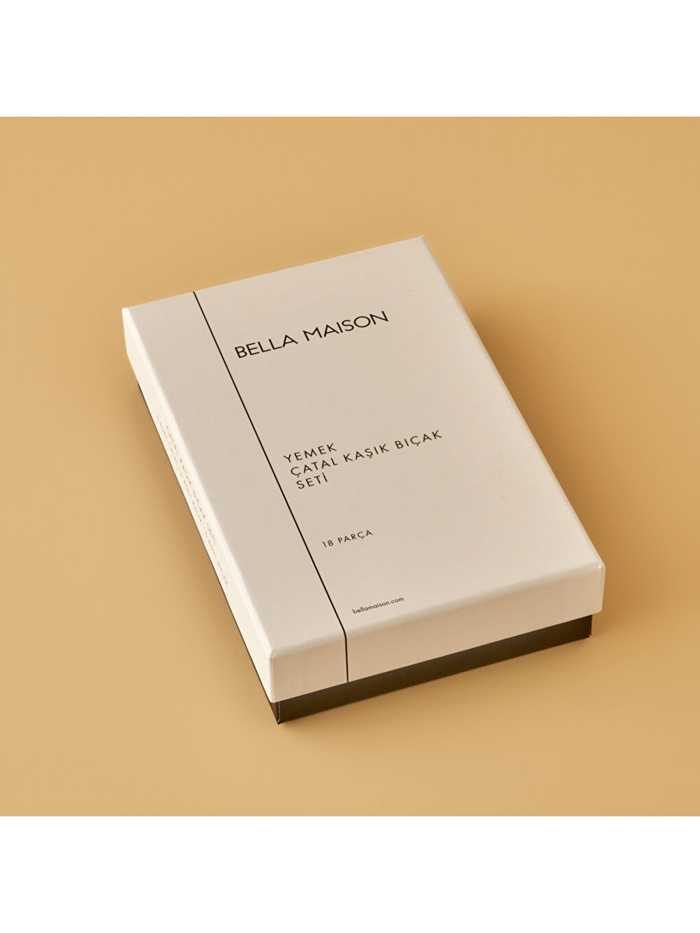 Gri Siena 18 Parça Yemek Çatal Kaşık Bıçak Seti Silver-2