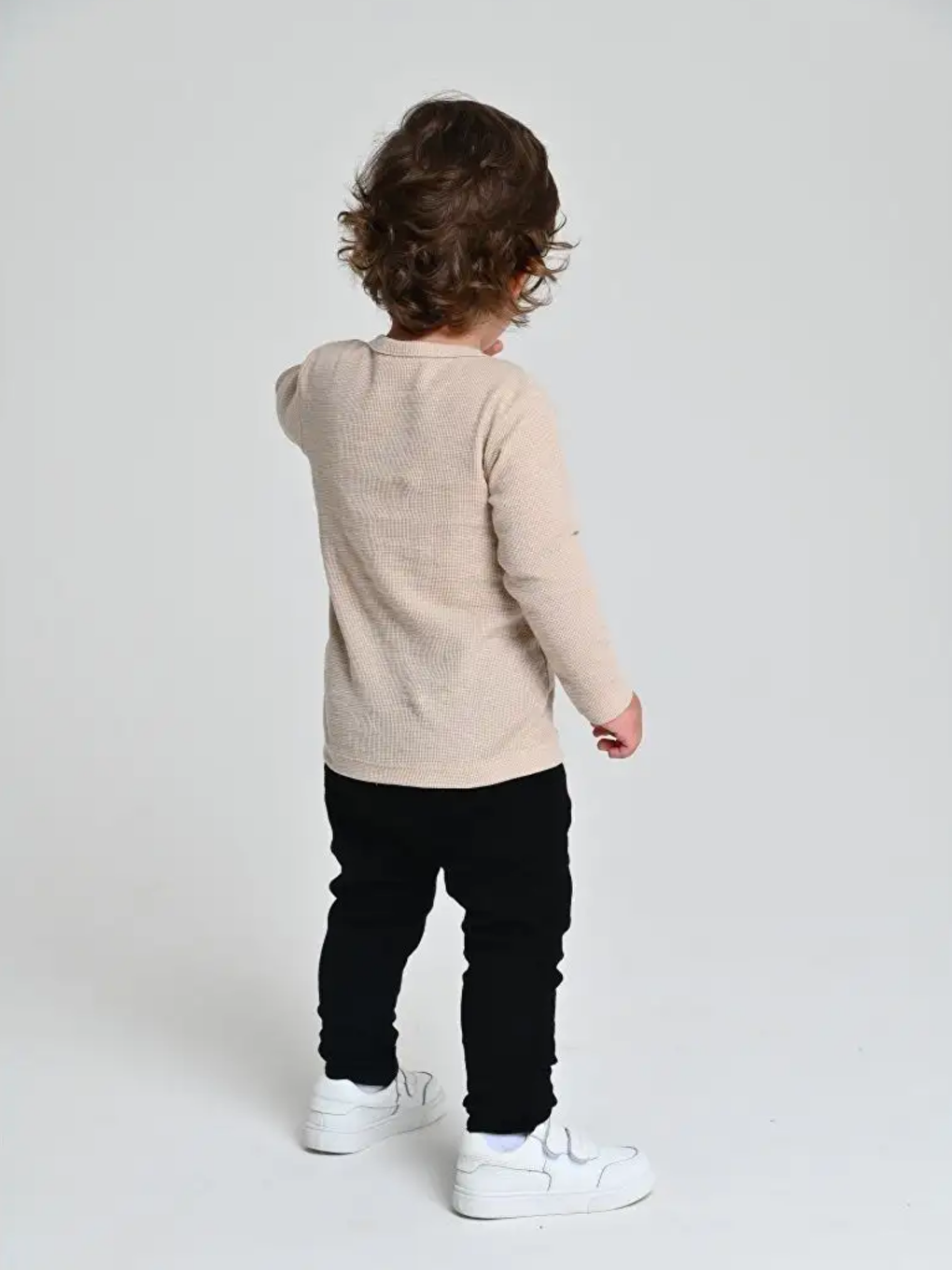 Luggi Baby Siyah Bisiklet Yaka Uzun Kollu Erkek Bebek 2'li Takım - 3
