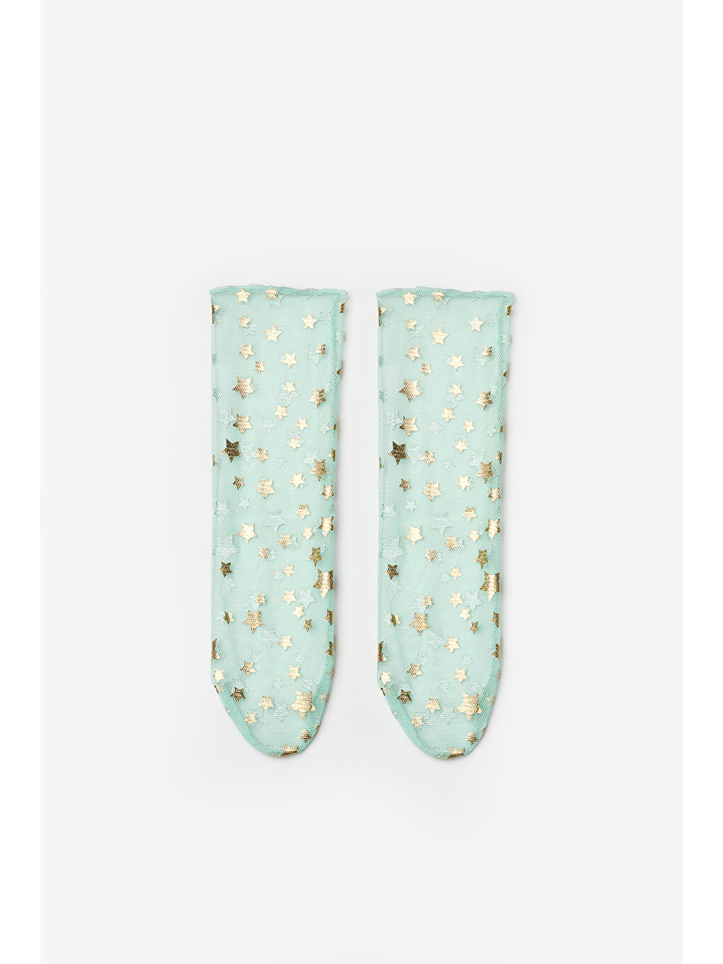 Kırmızı Küçük Yıldız Detaylı Kız Çocuk Tül Çorap