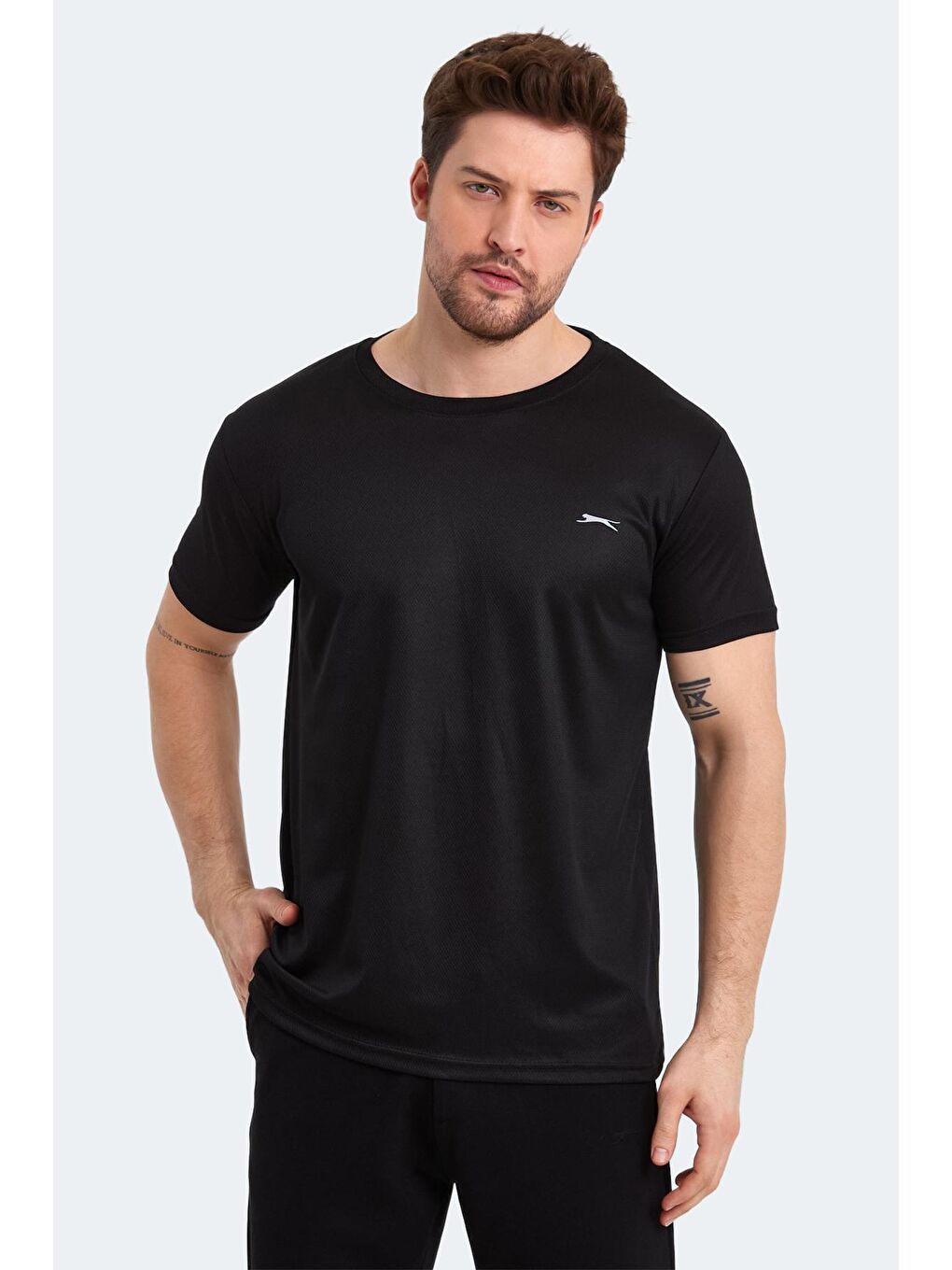 SLAZENGER Siyah ODALIS I Erkek T-Shirt Siyah