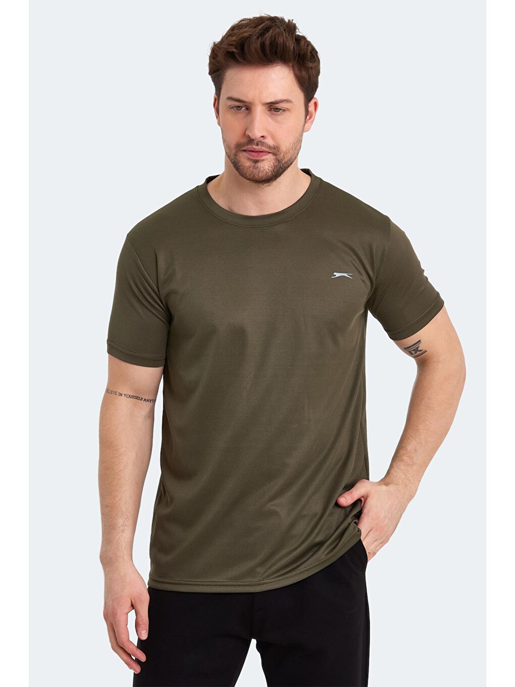 SLAZENGER Haki ODALIS I Erkek T-Shirt Haki