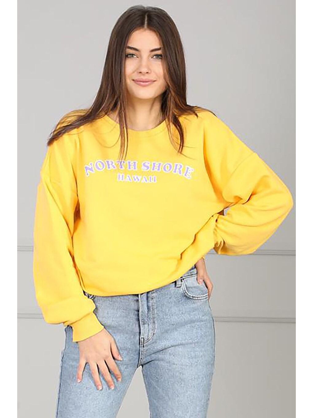 Sarı Sweatshirt Mg823
