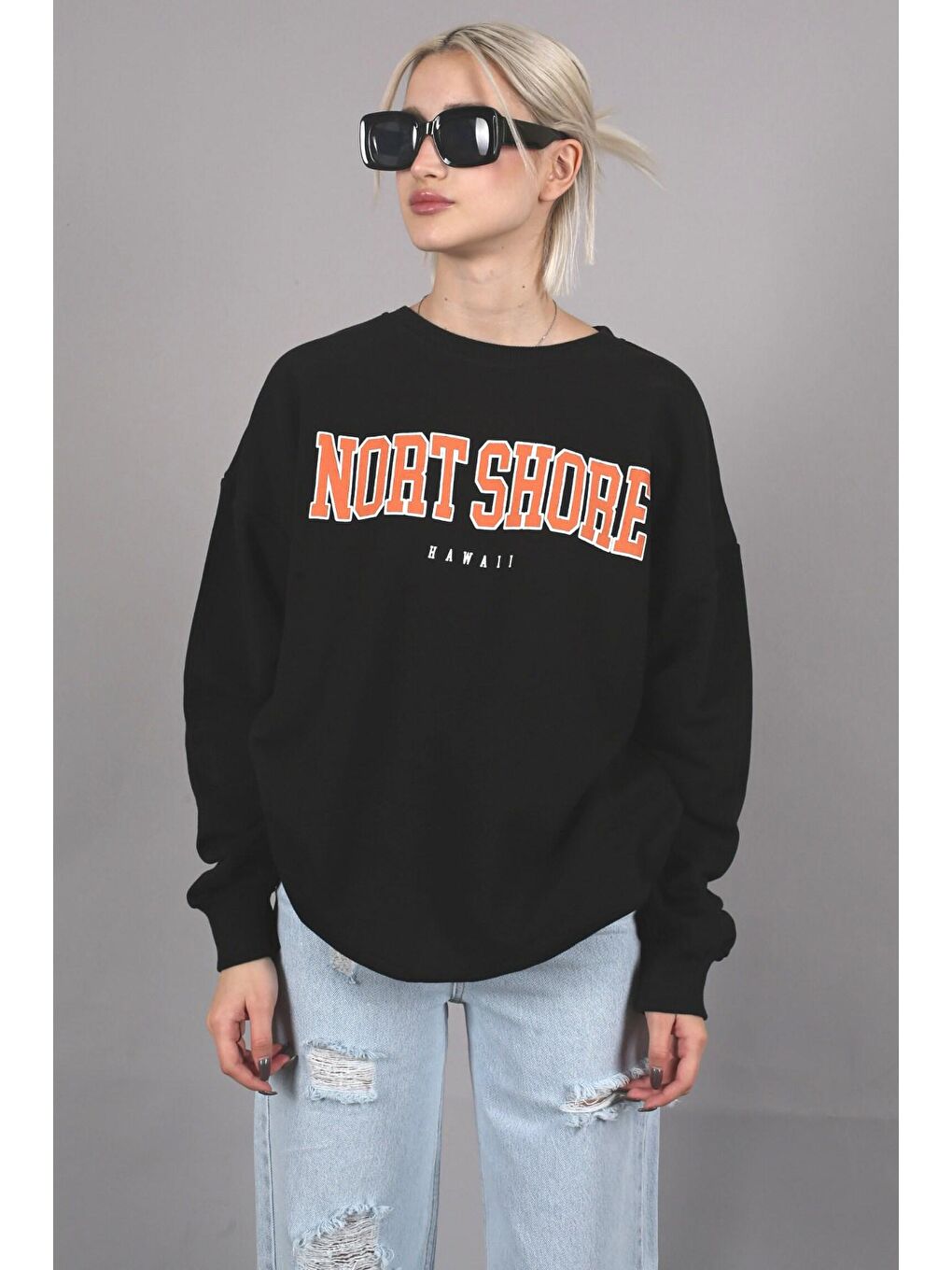 Siyah Sweatshirt Mg767