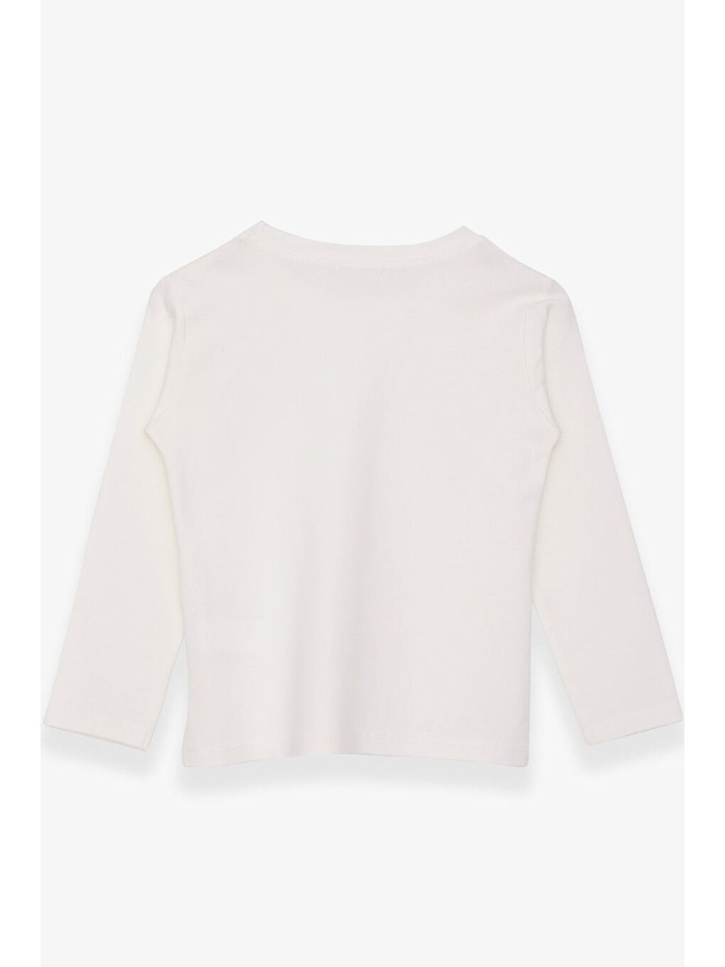 Kız Çocuk Uzun Kollu Tişört Basic Ekru (5-12 Yaş)-1