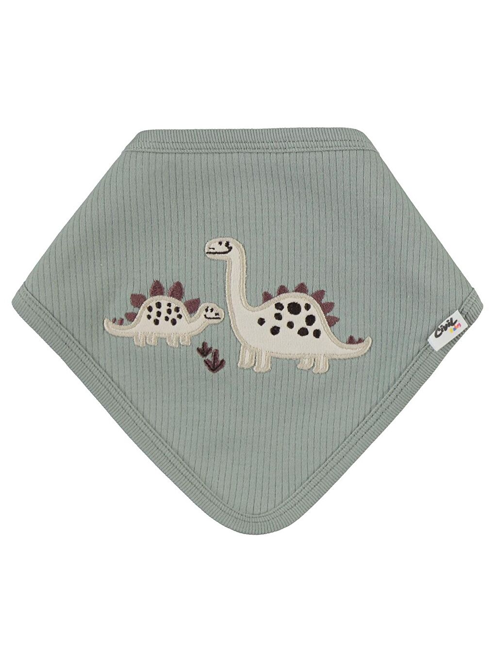 Baby Adventurous Dino Empirme Mama Önlüğü - Bej Standart-2