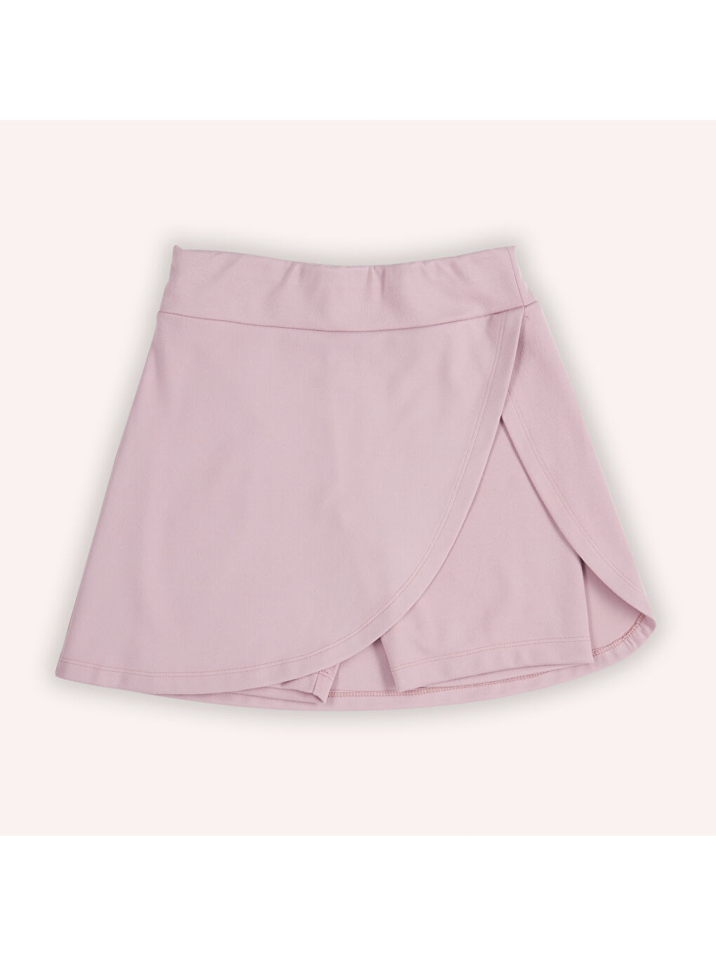 Pembe Kız Çocuk Baskı Detaylı Örme Şort Etek-9
