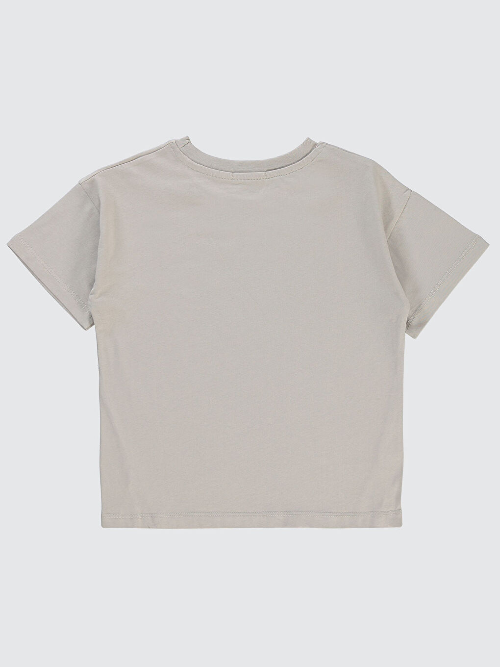 Boys Erkek Çocuk Tişört 6-9 Yaş Gri-1