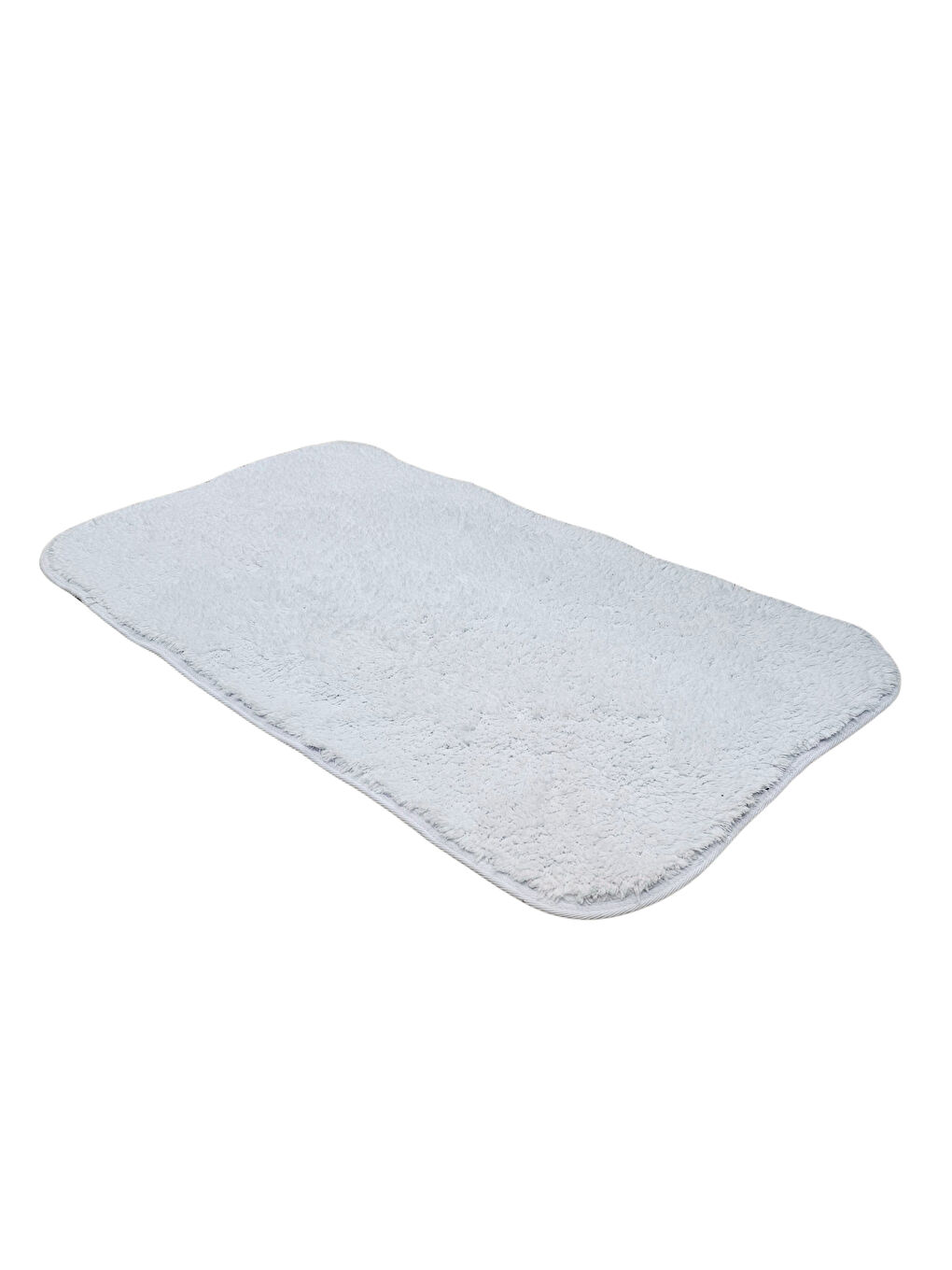 Beyaz Banyo Paspası Kenar Biyeli 50 x 90 cm-3