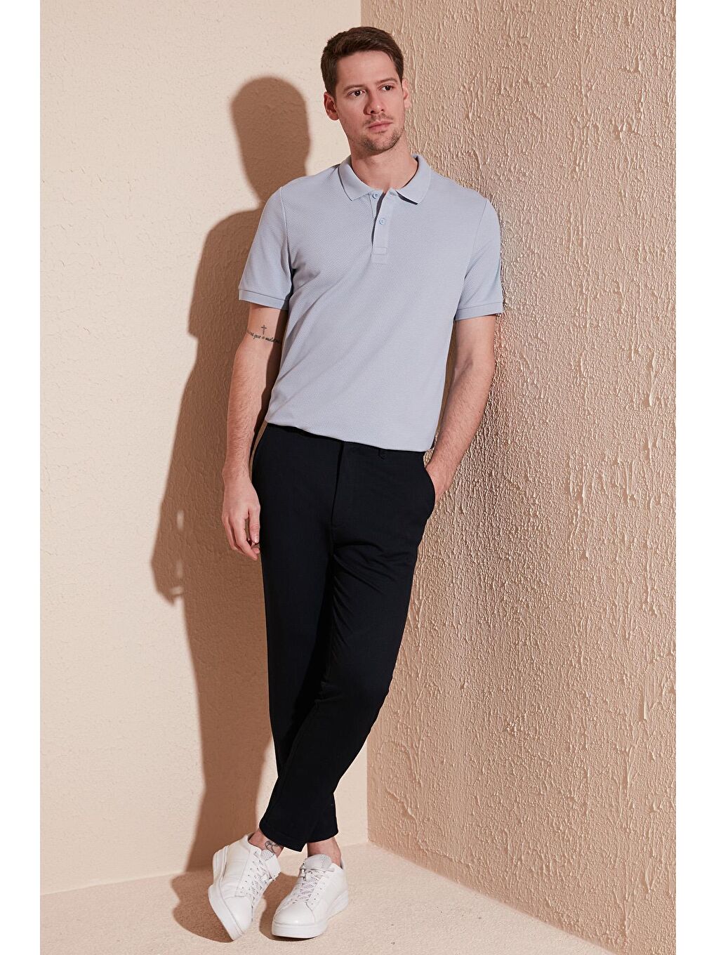 Buratti Gri Regular Fit Pamuklu Düğmeli Polo T Shirt 5902326 - 1