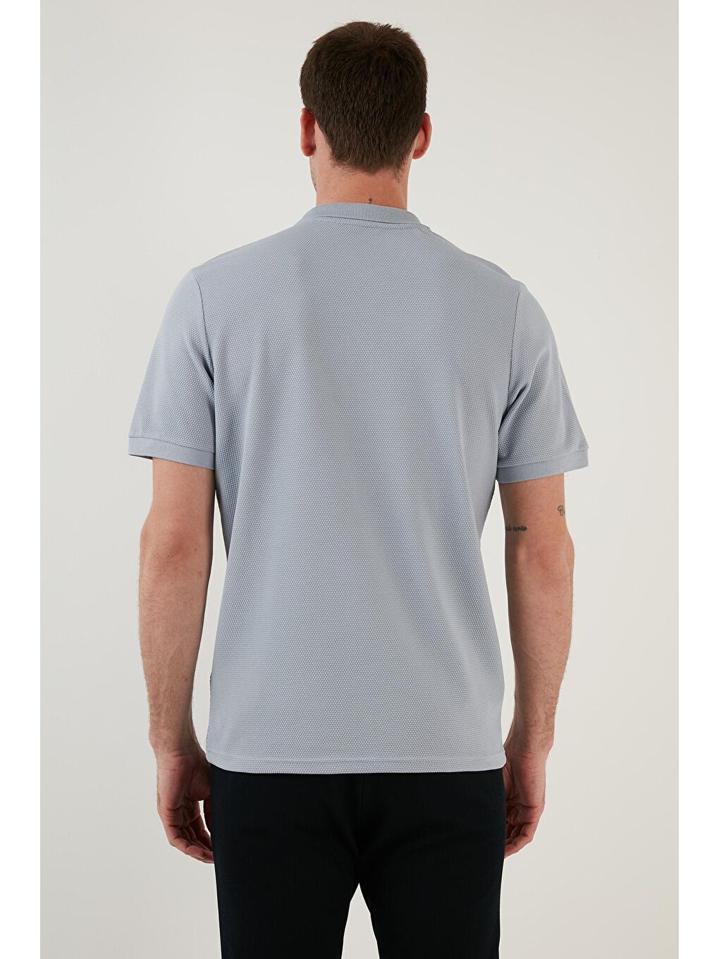 Buratti Gri Regular Fit Pamuklu Düğmeli Polo T Shirt 5902326 - 4