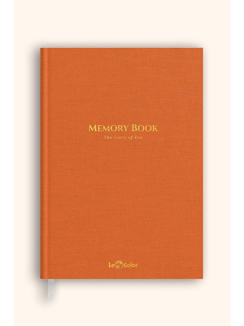 Keten Hatıra Defteri Dolma Kalem Uyumlu Altın Kenarlı Albüm Turuncu