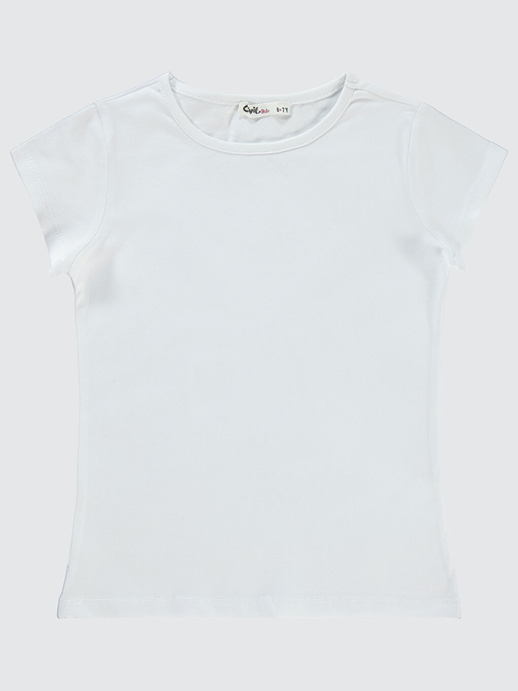 Girls Kız Çocuk Tişört 6-9 Yaş Beyaz