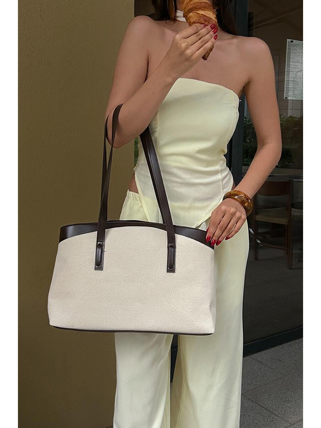 Citta Kanvas Tote Bag Siyah-7