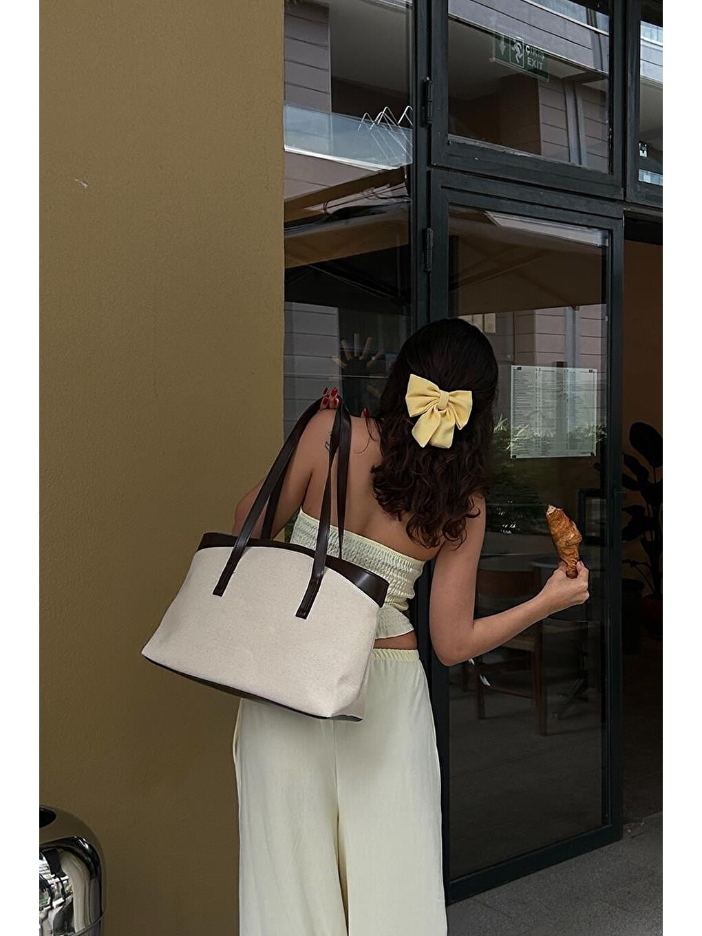 Citta Kanvas Tote Bag Siyah-8