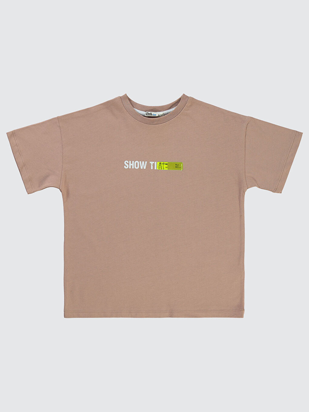 Kahverengi Boys Erkek Çocuk Tişört 10-13 Yaş Kahve